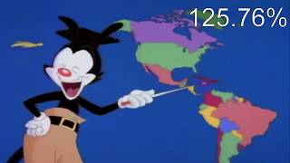 Yakko's World but Video Speeds Up Equal to The Country's Inflations Rate