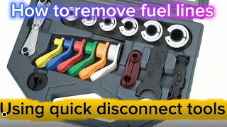 How to use quick disconnect tools to remove fuel lines  Information