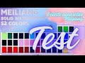 Test palette aquarelles meylang