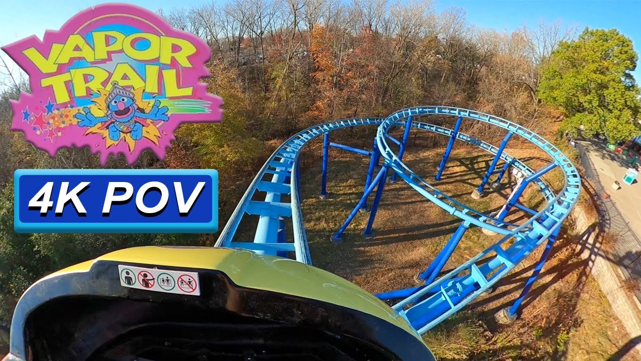 Vapor Trail (4K Front Seat POV)- Sesame Place, Langhorne, PA