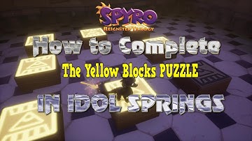Yellow Box Puzzle Idol Springs EASY: Spyro Reignited Trilogy