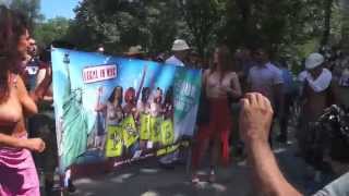 International Gotopless Day New York Parade 2014