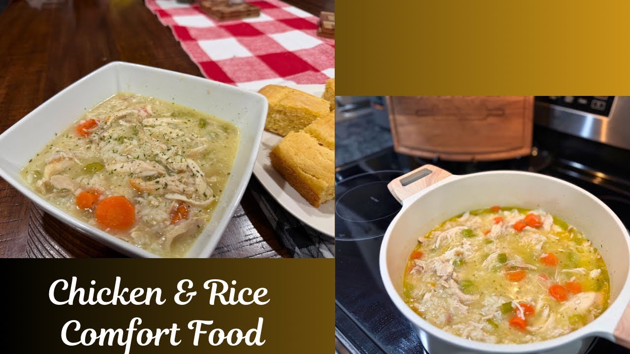 Easy Chicken & Rice Soup | Cold Weather Comfort - YouTube