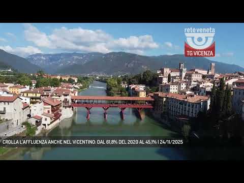 CROLLA L'AFFLUENZA ANCHE NEL VICENTINO: DAL 61,8% DEL 2020 AL 45,1% | 24/11/2025