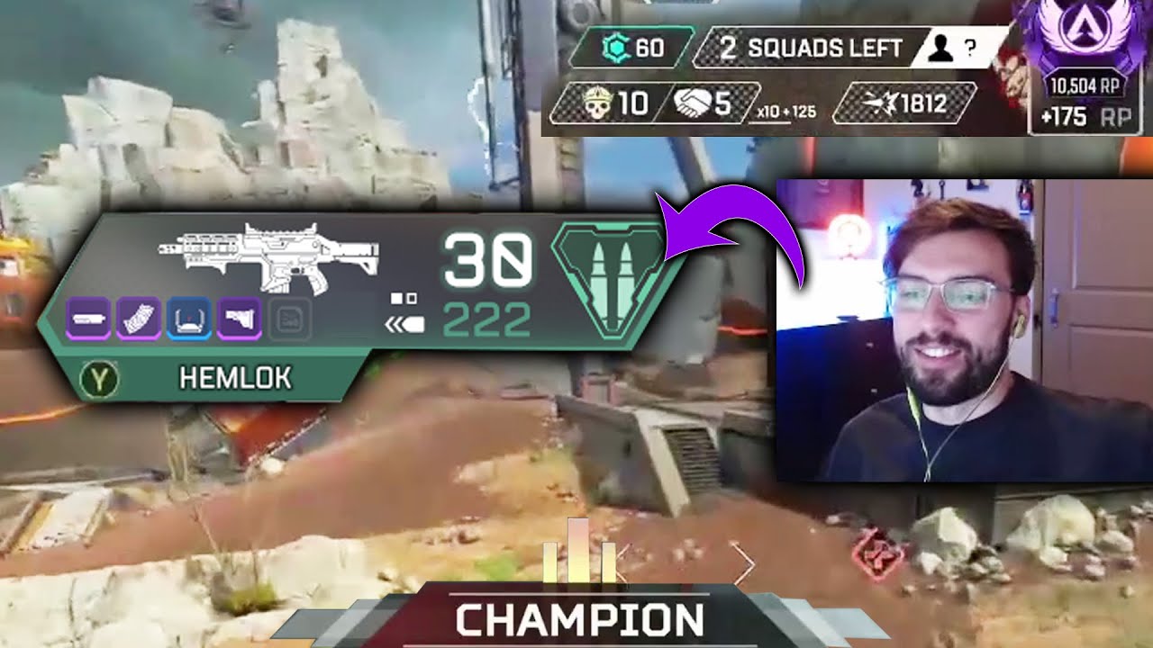 Snip3down tries to use the Hemlok on Storm Point & dominates Ranked in Apex Legends