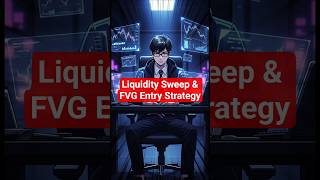 Liquidity Sweep & FVG Entry Strategy Entry Cerdas Setelah Break of Structure #trading #forex #shorts