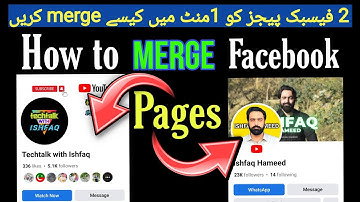 How to Merge Facebook Pages 2023 | merge two facebook pages | how to merge fb pages | merge fb page