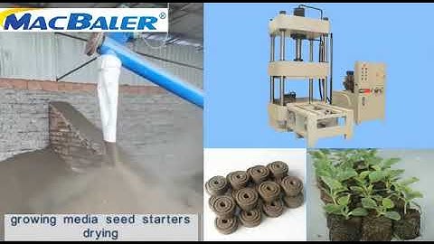 MacBaler- growing media briquetting press