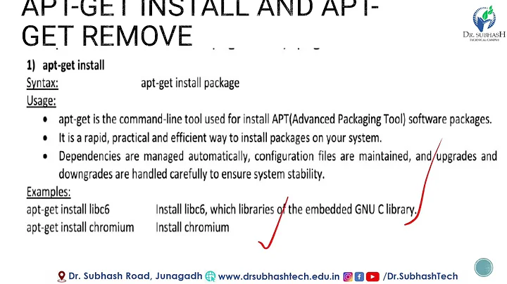 Operating System APT Get Install and APT Get Remove