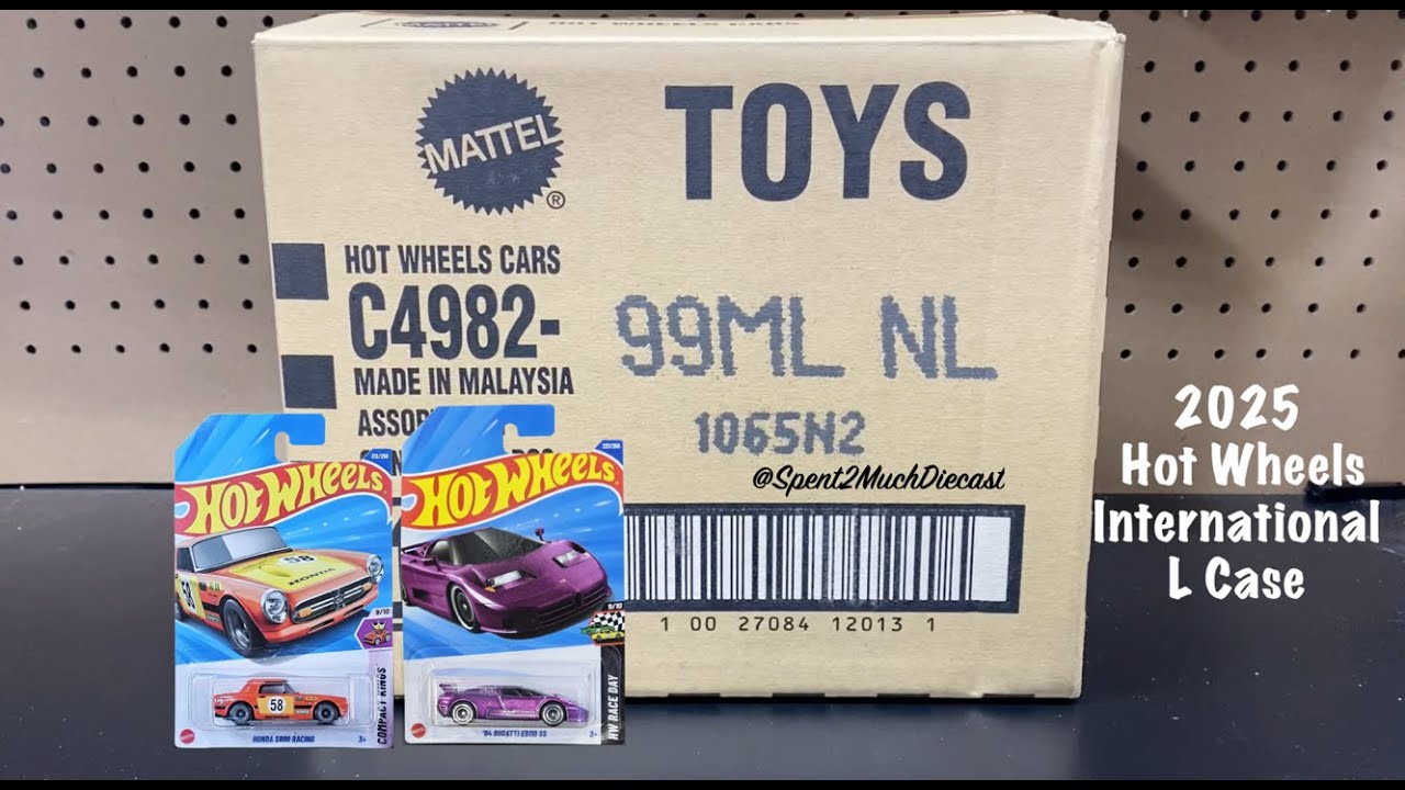 2025 Hot Wheels L Case International Showcase Case Unboxing
