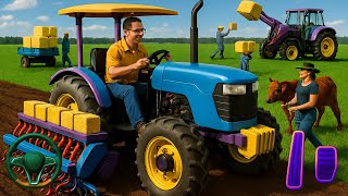 New Modern Farm Tractor Driving Games - Farming Tractor Games 3D - Android GamePlay screenshot 1