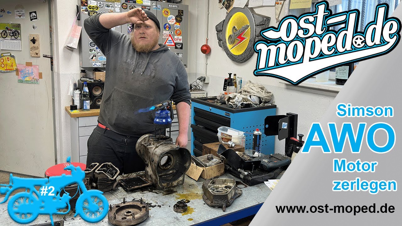 Simson AWO 425T | Folge 2 | Motor zerlegen - Eichi ist am Ende! | ost-moped.de