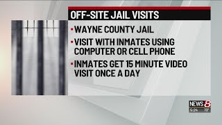 Off-site jail visits in Wayne County, Indiana