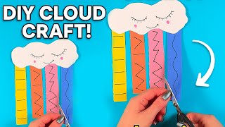 DIY Cloud Shape Cutting Craft ☁️ | Fun &amp; Easy Activity for Kids #diy #craft #craftyfun #kids