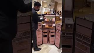 The Louis Vuitton 'MALLE COIFFEUSE' pink beauty trunk