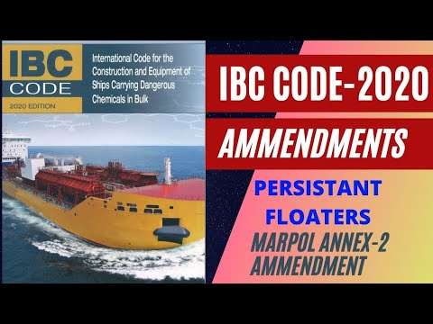 IBC CODE 2020 AMMENDEMENTS