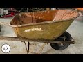 Badly Rusted Wheelbarrow Restoration