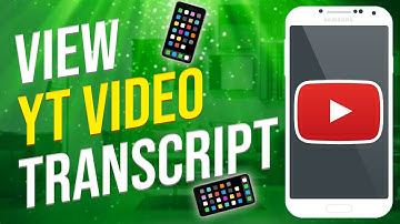 How To View Transcript From YouTube Video On Phone (EASY!)