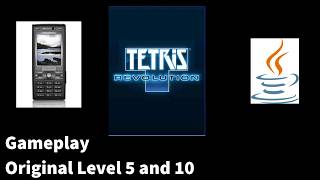 Tetris Revolution Java Gameplay (Original mode Level 5 and 10)