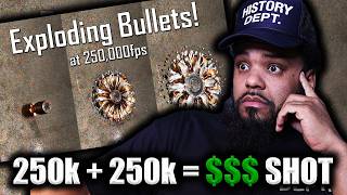 Ballistic Highspeed- Bullets Exploding At A Quarter Million Frames Per Second- NON GUNTUBER REACTS