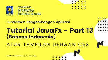 Tutorial JavaFX di NetBeans Bahasa Indonesia - Part 13 - Cascading Style Sheet (CSS)