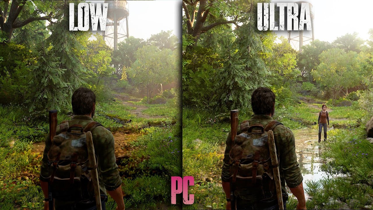 The Last of Us Part 1, Low and Medium Texture Upgrade Comparison