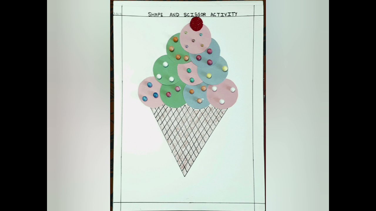 ✂️🟡🟣🟢SHAPE  AND  SCISSOR  ACTIVITY🔵🟤🔴✂️