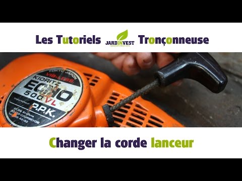 Tutoriel Tronconneuse N 9 Comment Changer La Corde Du Lanceur De Ma Tronconneuse Youtube