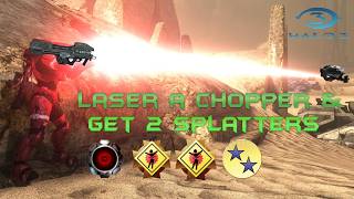 Halo 3 Must See Laser a Chopper get 2 Splatters with Mancannon
