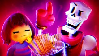 Papyrus и Frisk ~ Готовят Спагетти|[UNDERTALE 3D Анимация]|(озвучка)