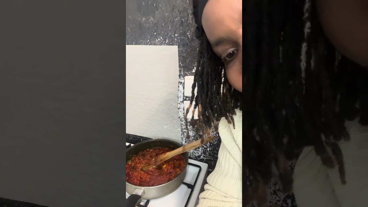 I made yam and red oil stew 