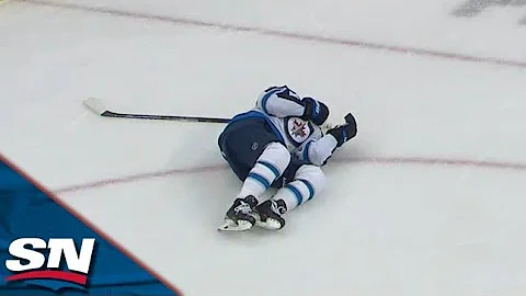 Jets' Nikolaj Ehlers Leaves Game After Taking Hard Fall vs. Devils