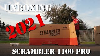 Ducati 2021 Scrambler 1100 Pro + UNBOXING +  Motorrad Meisterei + Ducati Hehlen + frische Ware +