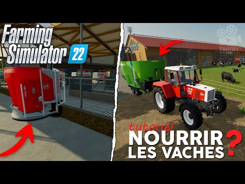 TUTO | COMMENT NOURRIR LES VACHES SUR FARMING SIMULATOR 22 ! (Robot Lely + Bol mélangeur)