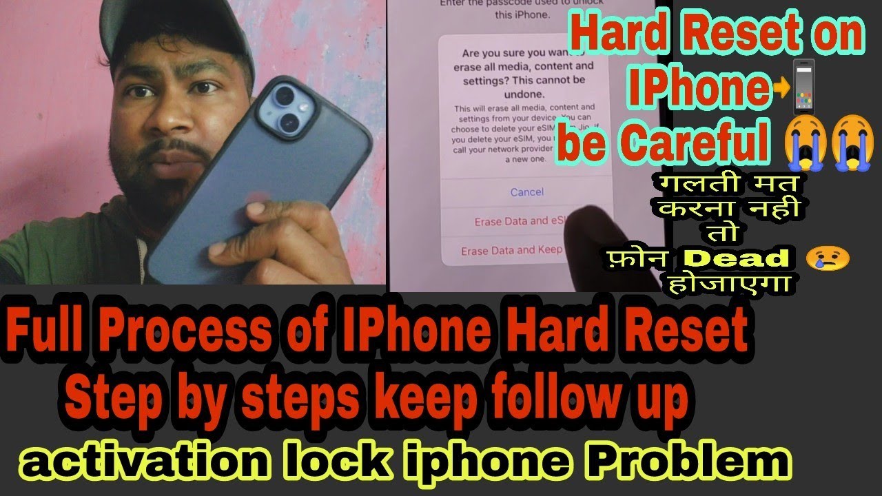 Iphone Hard Reset Without Losing ESim Full Process Jio Airtel IPhone iphone-hard-reset-without-losing-esim-full-process-jio-airtel-iphone