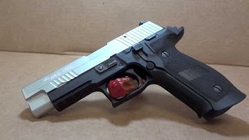 Sig Sauer p226 with Satin Aluminum Cerakote Slide