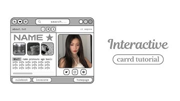 interactive blog themed carrd tutorial - cr aeposa