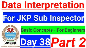 Data Interpretation ~ Part 2 | Basic Concepts for Fresheres | JKP Sub Inspector Preparation Classes