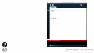 video1: primeros pasos en Processing