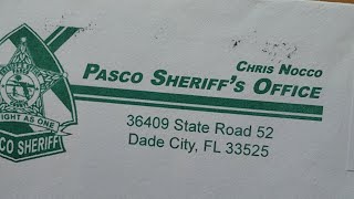 Pasco County Sheriff Sends Me "Amended" Trespass Through the Mail