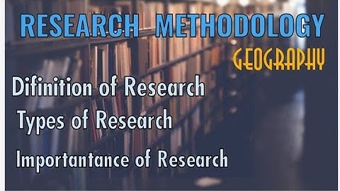 Research Methodology || Difinition of Research // Types C.R kothari Classification //Importance //