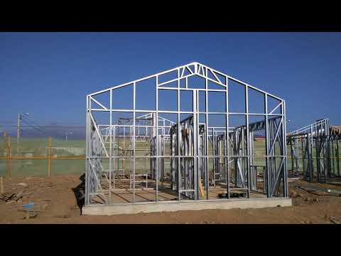 Construcción de casas de metalcom - YouTube