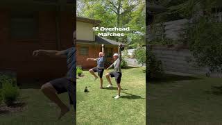 25 Minute Accessible Kettlebell Workout. If my dad can do it then so can you! #backyardworkout
