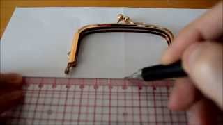 How to draw patterns for frame/clasp purses