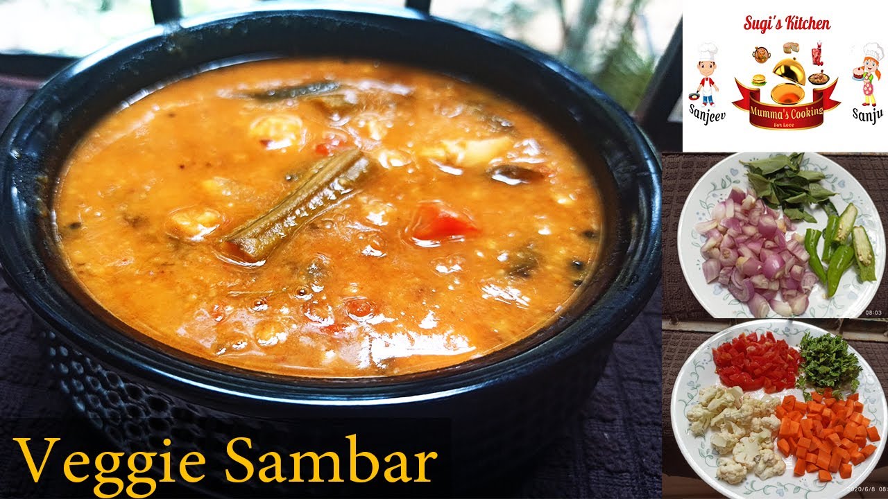 Veggie Sambar / South Indian Style  Sambar  in Tamil with English subtitles from Sugi