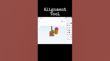 TinkerCAD Tips! Alignment Tool.                   #tinkercad #caddesign #3dprintable #3dprinting