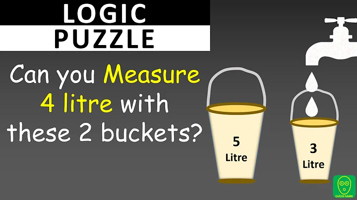 Logic Puzzle: Measure 4 liter with 2 Buckets | Can you solve this Logical Reasoning Question?