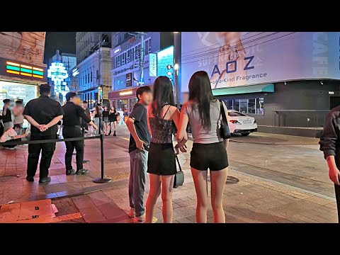 4K SEOUL KOREA 모델분들이 유독 많이 보이는 주말새벽 압구정클럽거리 압구정로데오 압구정4K Apgujeong SEOUL KOREA K City Walk