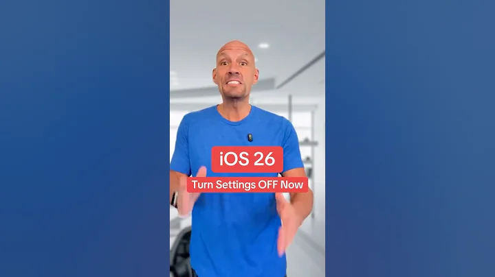 iOS 26 - ￼Turn These Settings OFF Now