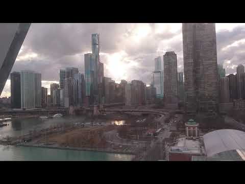 A view from the ferrywheel at the Navy Pier in Chicago